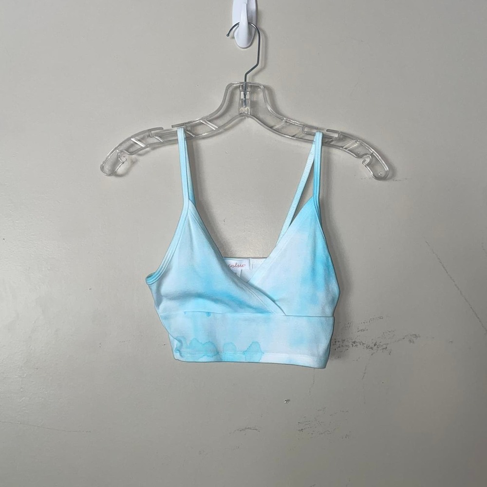 Blue and white tie dye